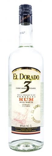 El Dorado White Rum 3 Year Old 1L