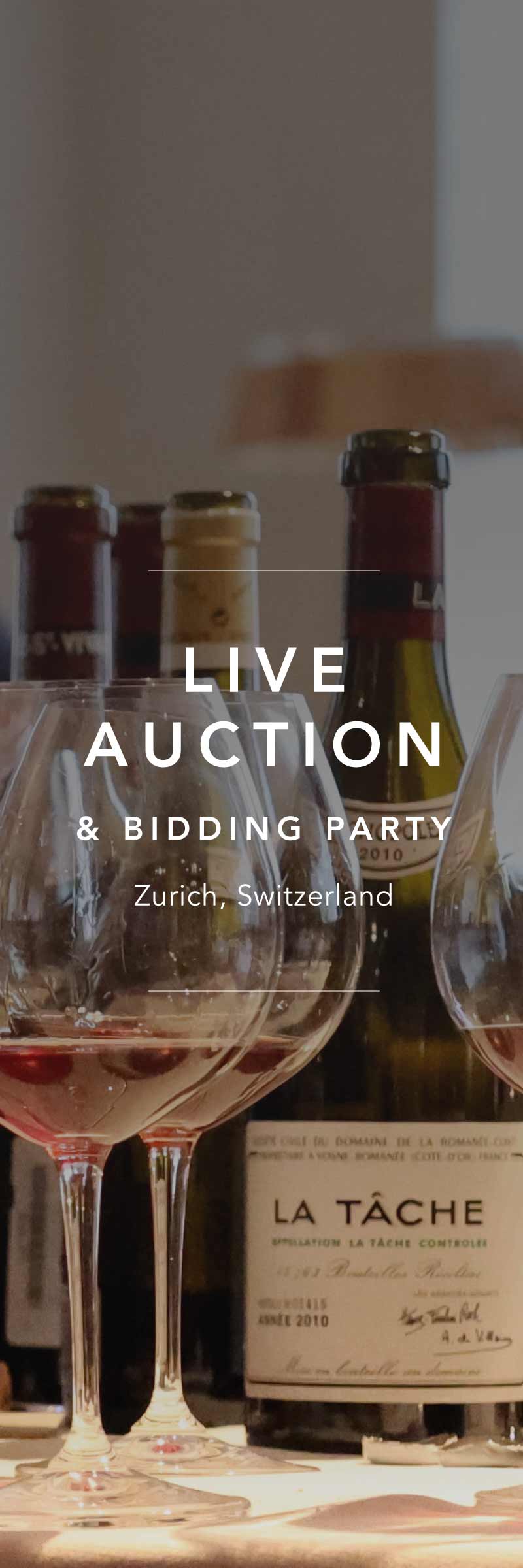 Acker-Swiss-Auction-Party-Tile a live auction and bidding party in zurich with a la tache bottle and wine glass setting